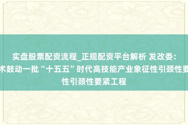 实盘股票配资流程_正规配资平台解析 发改委：正在权术鼓动一批“十五五”时代高技能产业象征性引颈性要紧工程